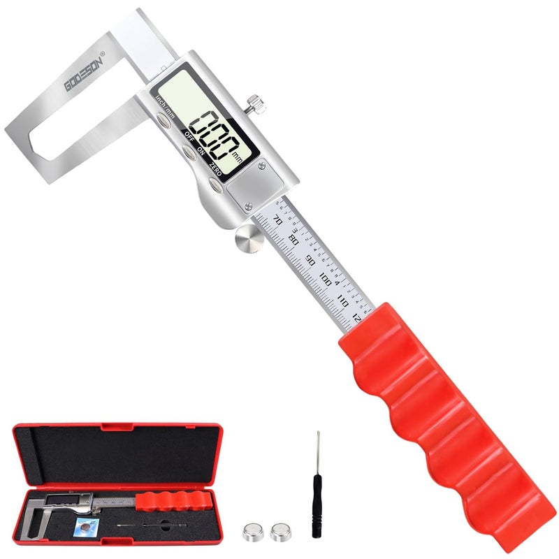 GODESON Disc Brake Rotor Micrometer,Digital Caliper Measuring Tool for Disc Brake-6 Inch/150mm,Brake Measuring Tool wtih Caliper- Inch/Metric Conversion, Brake Caliper with Stainless Steel - Image 1